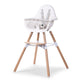 Bundle Evolution 2 in 1 Chair Natural/ White & Angel Cushion Grey