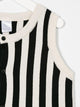 Stripes Knit Vest Black