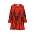 Skeleton Aop Dress Red