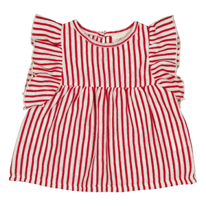 Violette T-Shirt Jersey Stripes Lurex Red Louis Louise Lebanon