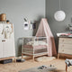 Canopy Luna Baby Cot Dusty Rose
