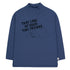 Take Care Mockneck Tee Soft Blue Navy