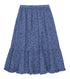 Daisies Long Skirt Soft Blue