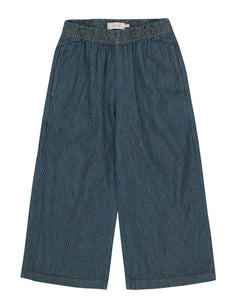 Stripes Denim Wide Pant