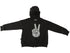 Peace Zipped Sweatshirt Black