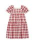 Georgette Dress Checkered Red