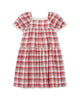 Georgette Dress Checkered Red