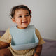 Silicone Bib White Daisy Mushie Lebanon Dubai UAE - Saudi Arabia Middle East 
