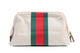 Baby Necessities Canvas Off white, Green Red Stripes