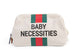 Baby Necessities Canvas Off white, Green Red Stripes