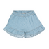 Striped Frills Short Denim