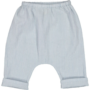 A Blue Stripes Jungle Trousers Cotton Crepe
