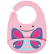 Zoo Fold And Go Silicone Bib Butterfly