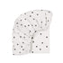 Olivia Fitted Sheet Black Heart Print Ecru