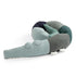 Sleepy Croc Knitted Cushion Hazy Blue