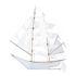 Toy Ghost Ship Kite Large White