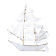 Toy Ghost Ship Kite Large White