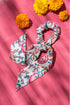 Akimmi Scrunchie Cream Indian Flowers