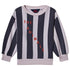 Bear Sweatshirt Stripes Purple Navy